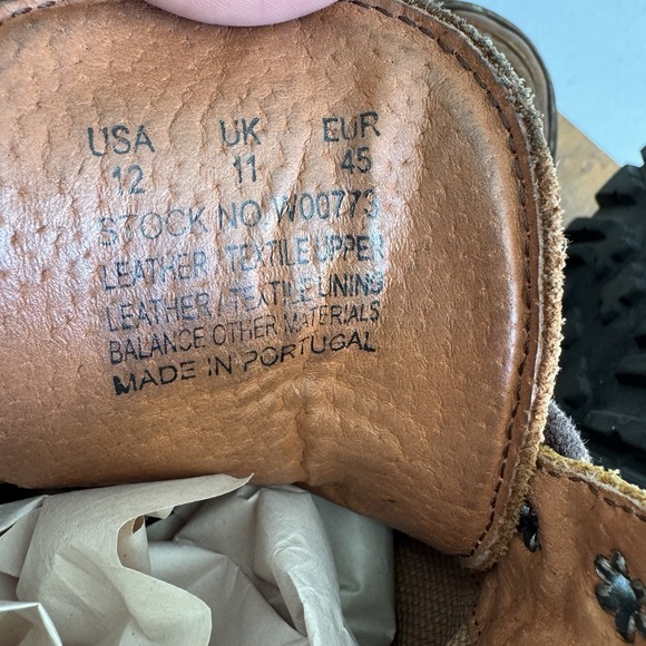 Wolverine 1883 Boots Mens Size12 UK11 EU24 Gray Wool Brown Leather W00773 Chukka - Picture 12 of 14